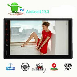 Android 10 Double Din 7 Voiture Stereo Apple Carplay Auto Radio Gps Navi Wifi Fm Am