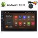 Android 10 Touch Écran Double 2din Voiture Radio Stereo Mp5 Caméra Bluetooth