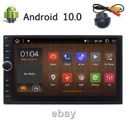 Android 10 Touch Écran Double 2din Voiture Radio Stereo Mp5 Caméra Bluetooth
