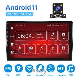 Android 11 9inch Voiture Stereo Gps Navi Lecteur Mp5 Double 2din Wifi Quad Core Radio