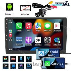 Android 11 Double Din 10.1 Autoradio de Voiture Apple CarPlay GPS Navi WiFi FM