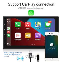 Android 11 Double Din 7 Voiture Stereo Apple Carplay Auto Radio Gps Navi Bt +camera