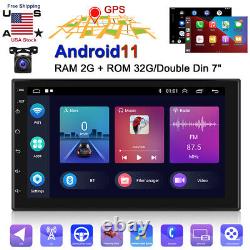 Android 11 Double Din 7 Voiture Stereo Apple Carplay Auto Radio Gps Navi Wifi Fm ^