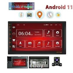 Android 11 Voiture Radio Stereo Caméra De Sauvegarde Gps Navi 7 Écran Tactile Double 2 Din