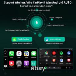 Android 12 Double Din 10.1 Autoradio de Voiture Apple CarPlay GPS Navi WiFi FM