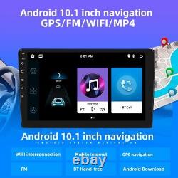 Android 12 Double Din 10.1 Autoradio de voiture avec Apple CarPlay, GPS, Navi WiFi, FM