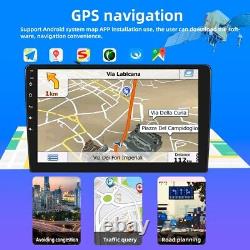 Android 12 Double Din 10.1 Autoradio de voiture avec Apple CarPlay, GPS, WiFi et FM