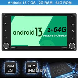 Android 13.0 GPS Double Din Autoradio stéréo Lecteur Carplay Bluetooth pour Toyota
