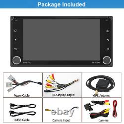Android 13.0 GPS Double Din Autoradio stéréo Lecteur Carplay Bluetooth pour Toyota
