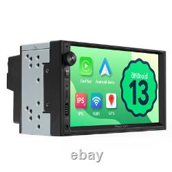 Android 13 Auto Double Din 7 IPS Autoradio GPS Navigation CarPlay BT USB