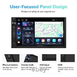 Android 13 Autoradio 7 pouces Double DIN sans fil Android Auto & CarPlay Bluetooth