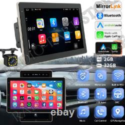 Android 13 Double 2 DIN Radio stéréo de voiture rotatif 10,1 pouces écran tactile GPS Wifi