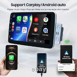 Android 13 Double 2 DIN Rotatif 10.1'' GPS Wifi BT FM Autoradio Stéréo de Voiture Carplay