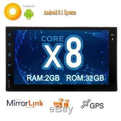 Android 8,0 Double Voiture 2din Stéréo Radio Gps Wifi 4g Dab 2gb Ram 32g 8-core