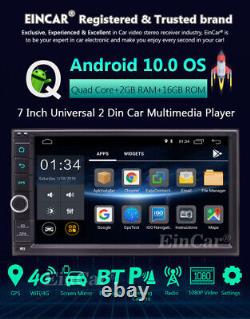 Android Touch Écran Voiture Stéréo 7hd Double 2 Din Radio Gps Navi Wifi Bt Lecteur