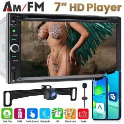 Apple CarPlay 7 Double Autoradio 2Din Android Auto Écran Tactile Lecture DVD