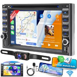 Apple CarPlay GPS Autoradio Écran Tactile Bluetooth Radio Double 2Din Lecteur DVD