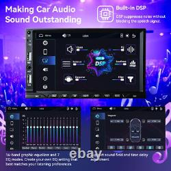 Apple CarPlay sans fil Double DIN 7 Android Auto Autoradio Bluetooth US
