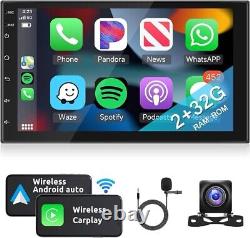 Apple Carplay Double Din avec caméra de recul