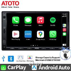 Atoto F7 Se 7in Double Din Voiture Stéréo Bluetooth Carplay Et Android Auto Usb Sd Fm