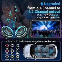 Auto-stéréo double DIN compatible avec contrôle vocal écran tactile LCD HD de 7 pouces USB/SD