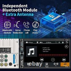Auto-stéréo double DIN compatible avec contrôle vocal écran tactile LCD HD de 7 pouces USB/SD