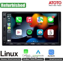 Autoradio 2DIN double ATOTO F7 XE 7 pouces avec radio SXM, CarPlay sans fil et Android Auto