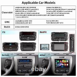 Autoradio 2 DIN CAM+Double Android 8 avec GPS CarPlay pour Chevy GMC Chevrolet