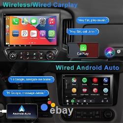 Autoradio 2 DIN CAM+Double Android 8 avec GPS CarPlay pour Chevy GMC Chevrolet