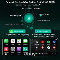 Autoradio 2 Din stéréo de voiture 10.1 avec Android 12 GPS WiFi écran tactile vertical lecteur FM.