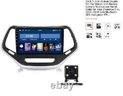 Autoradio 9 pouces Android Double Din avec caméra de recul et écran tactile pour Jeep