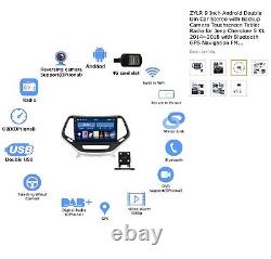 Autoradio 9 pouces Android Double Din avec caméra de recul et écran tactile pour Jeep