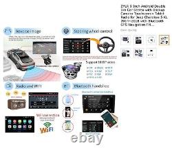 Autoradio 9 pouces Android Double Din avec caméra de recul et écran tactile pour Jeep
