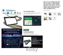 Autoradio 9 pouces Android Double Din avec caméra de recul et écran tactile pour Jeep