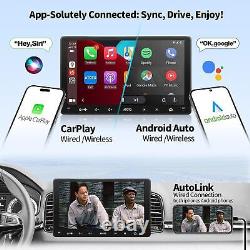 Autoradio ATOTO F7WE 9 pouces Double DIN avec GPS, unité principale Bluetooth HD, caméra de recul et lecteur de carte SD