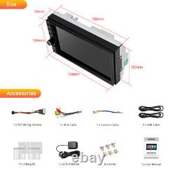 Autoradio Android12 à double DIN avec lecteur MP5, GPS, WiFi, Bluetooth, radio FM et Car Play