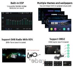 Autoradio Android 10.1 à écran tactile rotatif 13 pouces avec GPS, radio et fonction Double 2Din Carplay