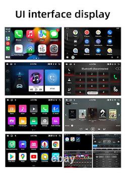 Autoradio Android 12 Carplay avec WIFI, GPS, double DIN stéréo et kit caméra 8LED