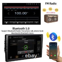 Autoradio Android 12 Double Din 10.1 pouces avec CarPlay, GPS, radio FM, WiFi