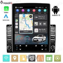 Autoradio Android 12 GPS Wifi à écran tactile 9.7'' Double Din avec Apple Carplay
