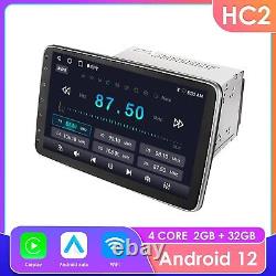 Autoradio Android 12 avec écran rotatif 10,1'' Double 2DIN, Carplay, GPS Navi