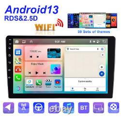 Autoradio Android 13 2 DIN 10,1 pouces 4+64 Go Carplay GPS Navi BT WIFI IPS