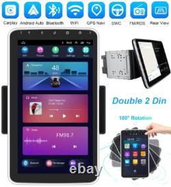 Autoradio Android 13 Carplay Écran Rotatif 10.1 GPS Double 2Din