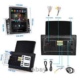 Autoradio Android 13 Double 2Din WiFi CarPlay GPS Navi Écran Vertical 9.7 cam
