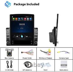 Autoradio Android 13 Double 2Din WiFi CarPlay GPS Navi Écran Vertical 9.7 cam