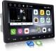 Autoradio Android Double Din De 9 Pouces Avec 4g Lte Intégré, Carplay Sans Fil 4 Go + 32 Go