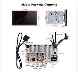 Autoradio Android Double Din avec Bluetooth GPS Écran Tactile HD 9 Pouces FM