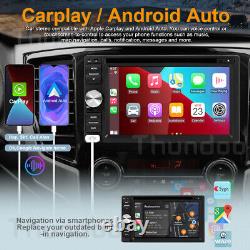 Autoradio Apple Carplay BT Lecteur CD Stéréo de Voiture Écran Tactile Double 2Din + Caméra