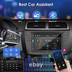 Autoradio CARPURIDE à double DIN avec écran de 7 pouces, Carplay sans fil pour Apple et Android Auto