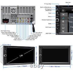 Autoradio CD DVD Bluetooth 2DIN 7'' avec connexion sans fil CarPlay